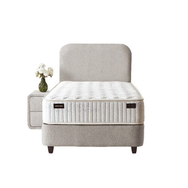 Тапицирано легло с матрак COMO PRO 90 x 200 - перла SY