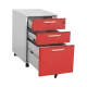 Метален шкаф Carmen CR-1273 L SAND - червен - 2