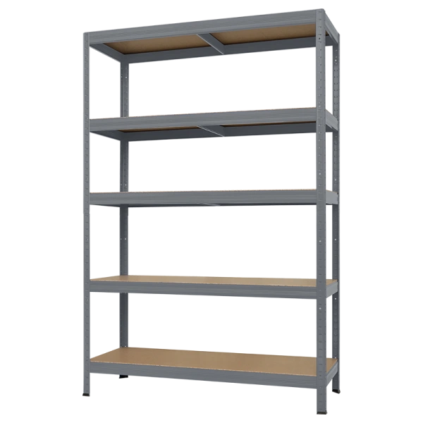 Метален стелаж STAR PLUS 180x120x60 см, до 250 кг на рафт - сив