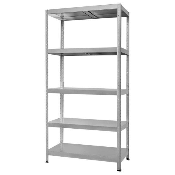 Метален стелаж HARD 180x80x40 см, до 130 кг на рафт - цинк