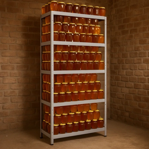 Метален стелаж HARD 180x80x40 см, до 130 кг на рафт - цинк