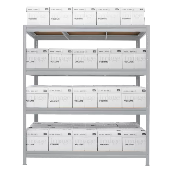 Метален стелаж MEGA 177x200x60 см, до 500 кг на рафт - цинк