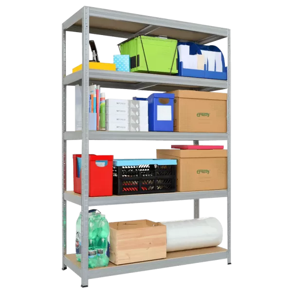 Метален стелаж STAR PL 213x120x60 см, до 250 кг на рафт - цинк 