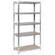 Метален стелаж CR-1010 - 150х75х30 см, до 100 кг на рафт - цинк