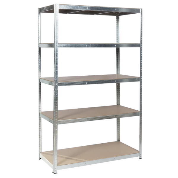Метален стелаж CR-1012 - 200х120х60 см, до 250 кг на рафт - цинк