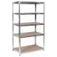 Метален стелаж CR-1013 - 180x90x30 см, до 100 кг на рафт - цинк