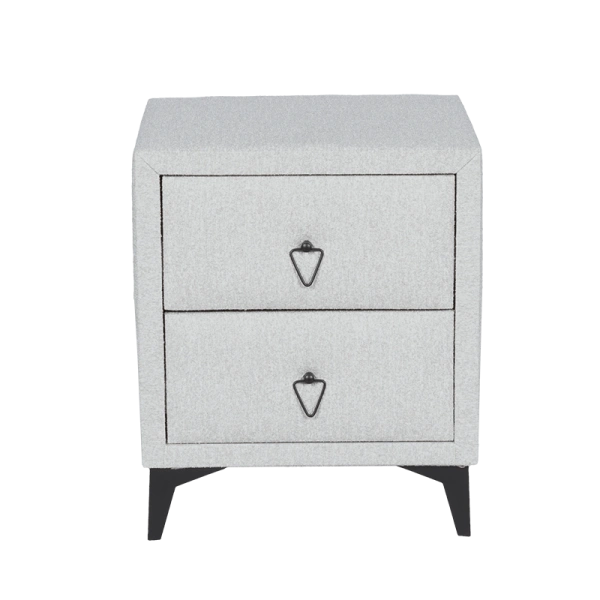Нощно шкафче за спалня KOLAJEN LINEN - сив 02
