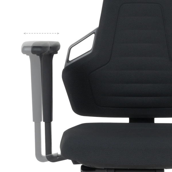 Индустриален ергономичен стол BIMOS NEXXIT 3 - 9031 - черен