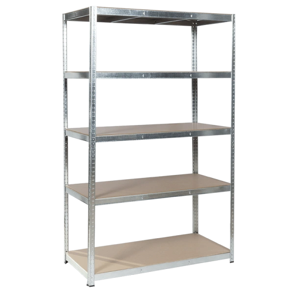 Метален стелаж Carmen CR-1012 E - 180х120х60 см, до 250 кг на рафт - цинк