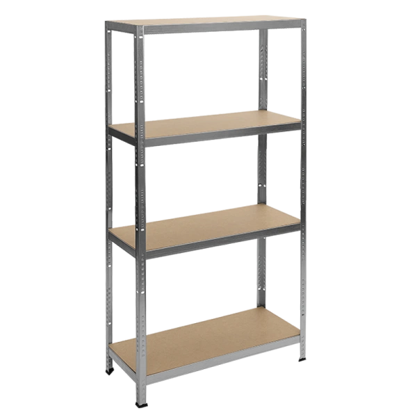 Метален стелаж Carmen CR-1024 - 180x90x40 см, до 600 кг на рафт - цинк