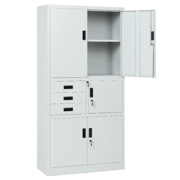 Метален шкаф Carmen CR-1281 Е K - сив