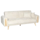 Разтегателен диван - тройка GOMA - бял E26
