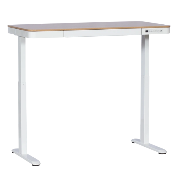 Ергономично регулируемо бюро Carmen CR-118 E - 140 см - бук-бял
