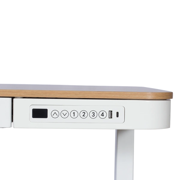 Ергономично регулируемо бюро Carmen CR-118 E - 140 см - бук-бял