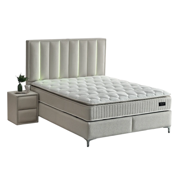 Тапицирана спалня с матрак MINI MOONLIGHT 160 х 200 - крем 01