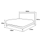 Тапицирана спалня с матрак MINI MOONLIGHT 160 х 200 - крем 01