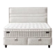 Тапицирана спалня с матрак ASTRA 140 x 200 - перла SY