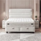 Тапицирана спалня с матрак ASTRA 140 x 200 - перла SY