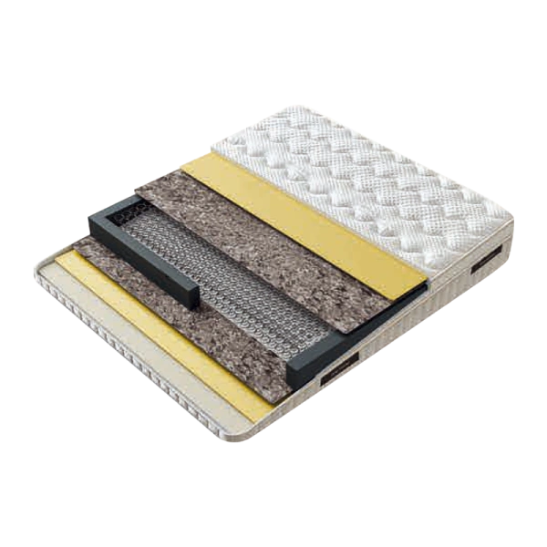 Тапицирана спалня с матрак ASTRA 140 x 200 - перла SY