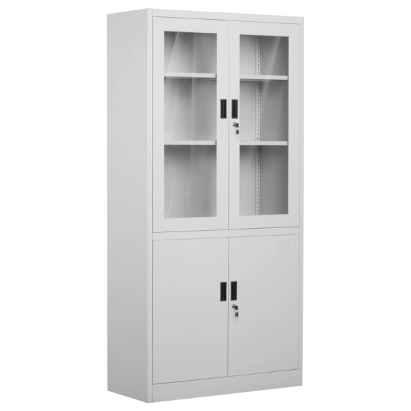 Метален шкаф Carmen CR-1272 J - сив