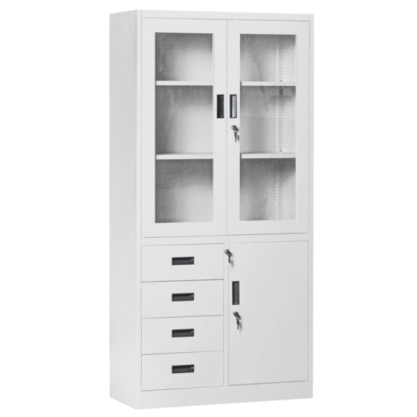 Метален шкаф Carmen CR-1278 J - сив