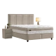 Тапицирана спалня с матрак PAROS XL 160 х 200 - бежов 04