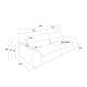Разтегателен диван - тройка CUBE