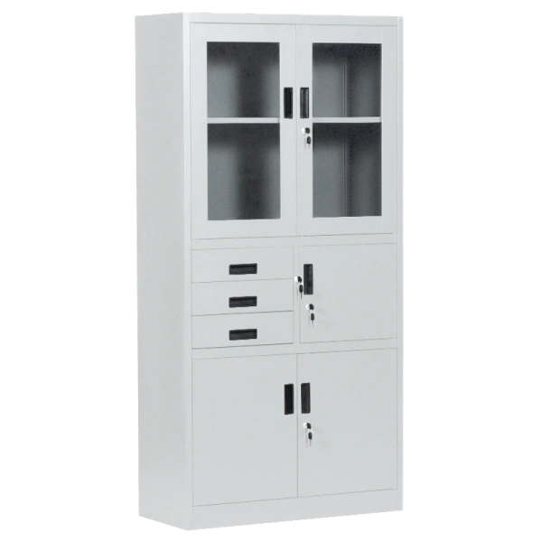 Метален шкаф Carmen CR-1240 E K - сив