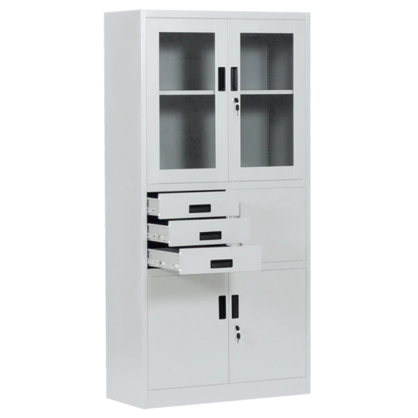 Метален шкаф Carmen CR-1240 E K - сив